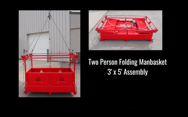 Free Hang Collapsible Man Basket (2 Person)