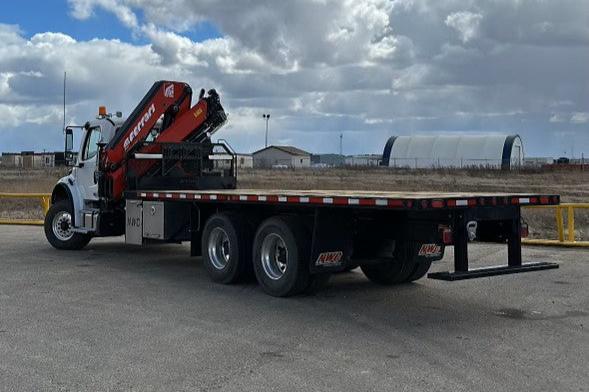 7213CR.A5 ARTICULATING CRANE ON 2024 FREIGHTLINER M2 106 TANDEM DRIVE DAYCAB CHASSIS (STOCK# L000822 / L000591)